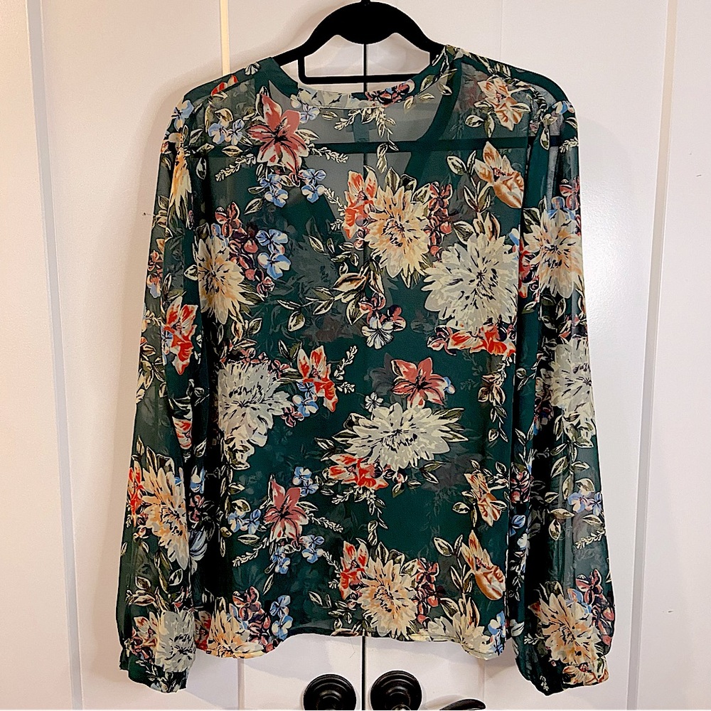 A New Day sheer blouse